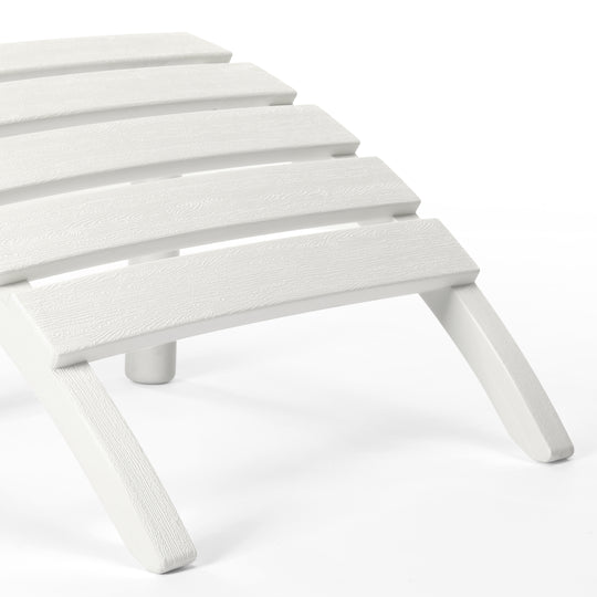 Azura Outdoor Patio HDPE Adirondack Ottoman Footrest
