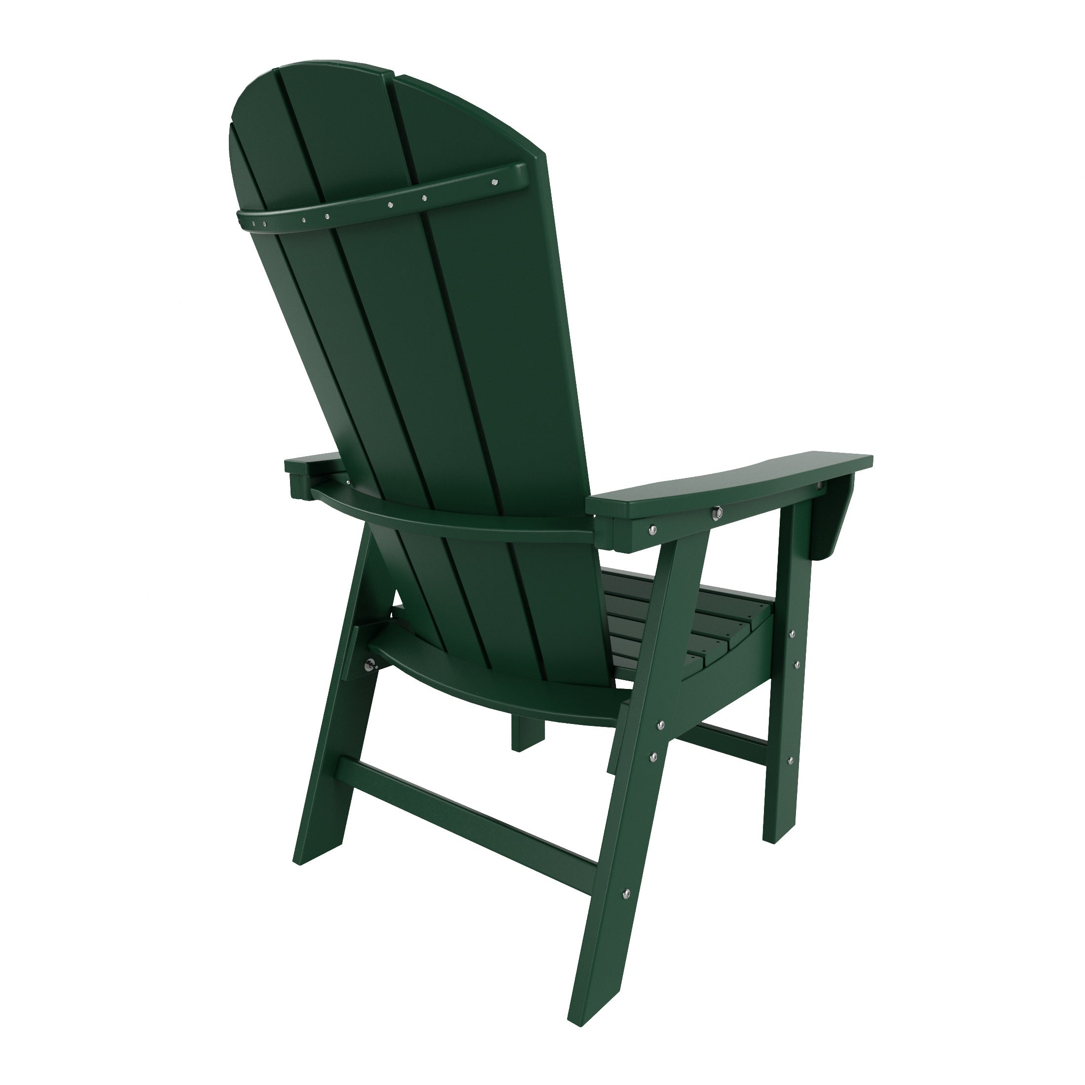 Malibu 5 Piece Outdoor Patio Dining Round Table and Curved Back Armchair Set