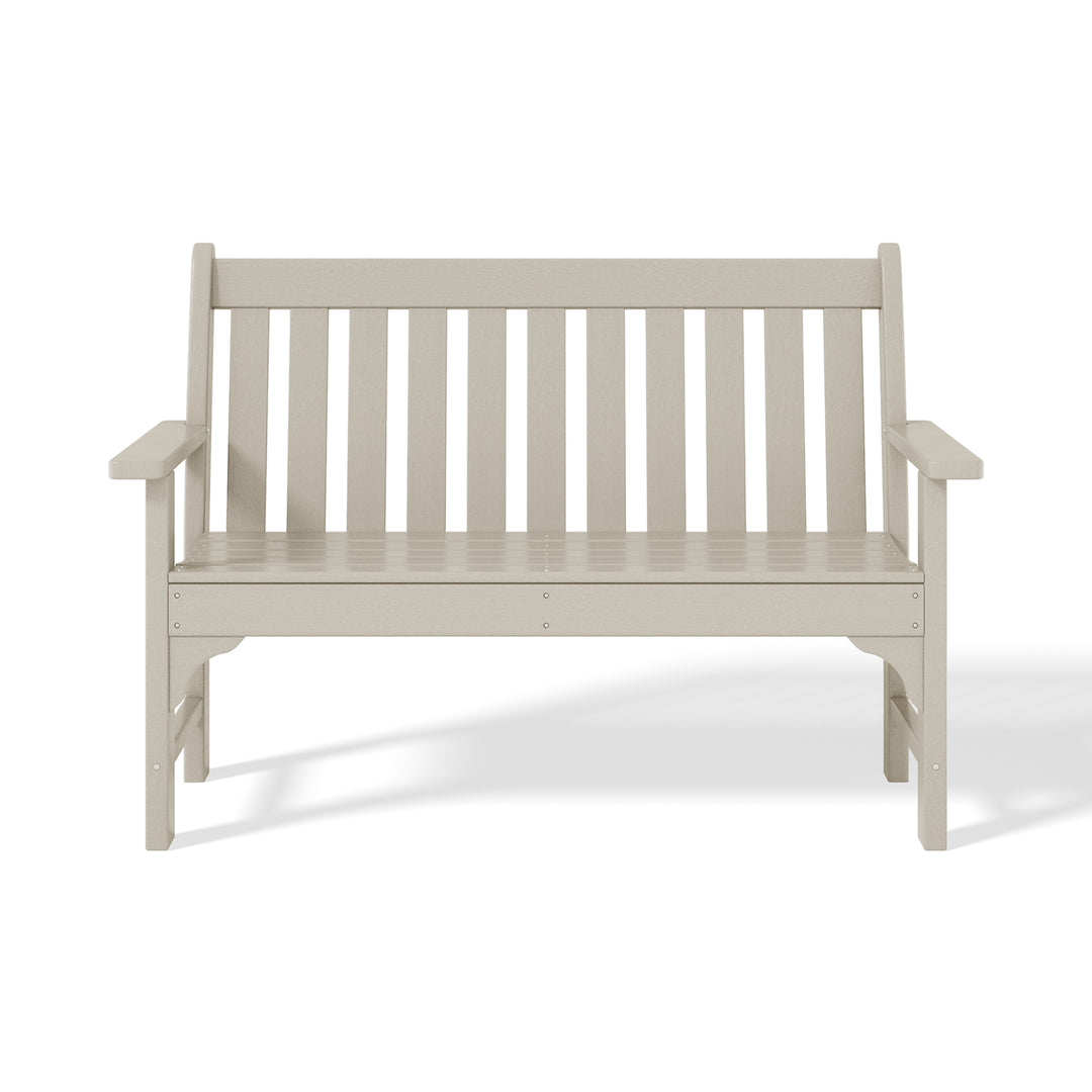 Malibu 3-Piece HDPE Outdoor Patio Furniture Couch and Coffee Table Set