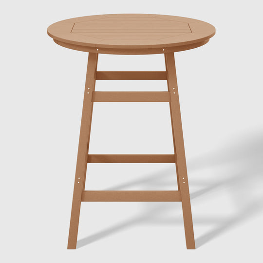 Malibu 5-Piece HDPE Outdoor Patio Dining Bar Bistro Table Set with Bar Stools