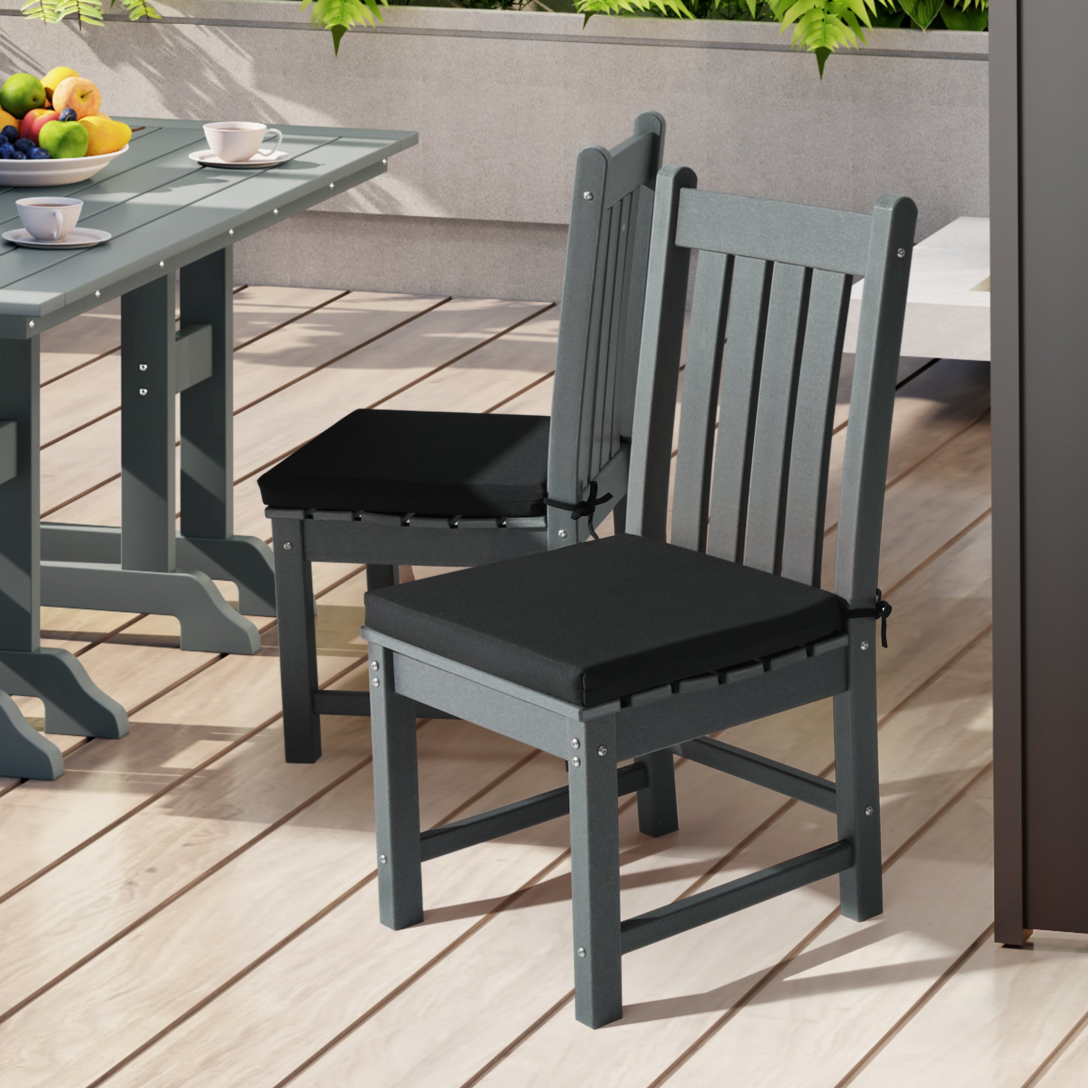 Solace Outdoor Patio Kitchen Dining Chair Seat Cushions Set of 4
