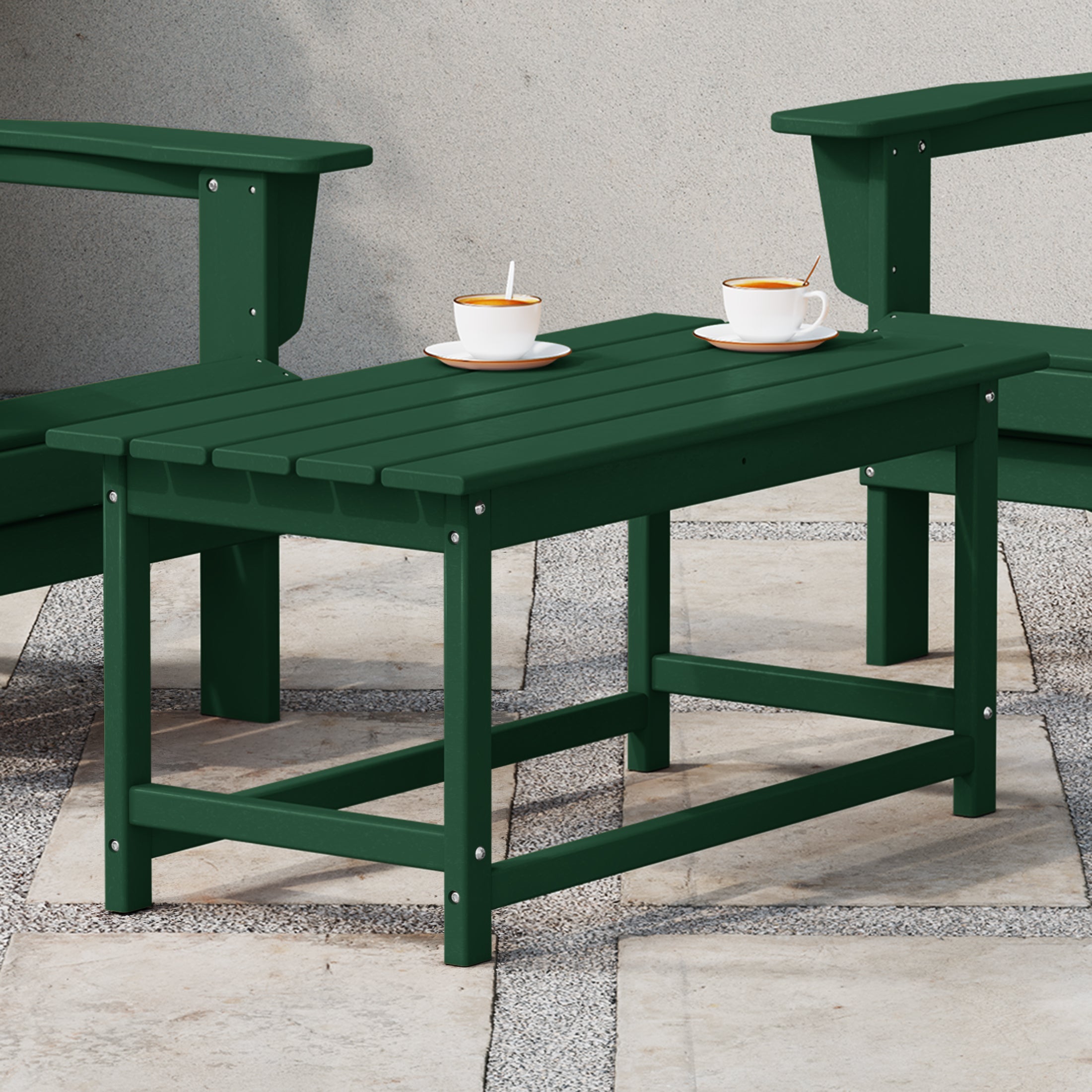 Malibu 35" length outdoor Coffee table for Adirondack chair