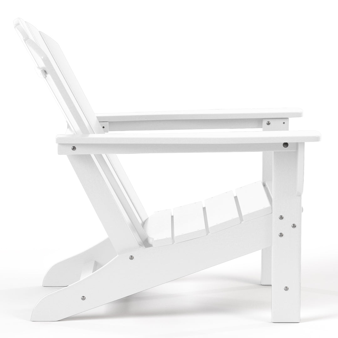 Dylan Outdoor Adirondack Chair With Ottoman And Side Table 3-Piece Set