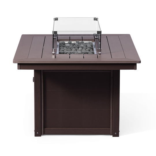 Helios 46" Modern Outdoor 55,000 BTU Patio Gas Propane Rectangle Deck Fire Pit Table