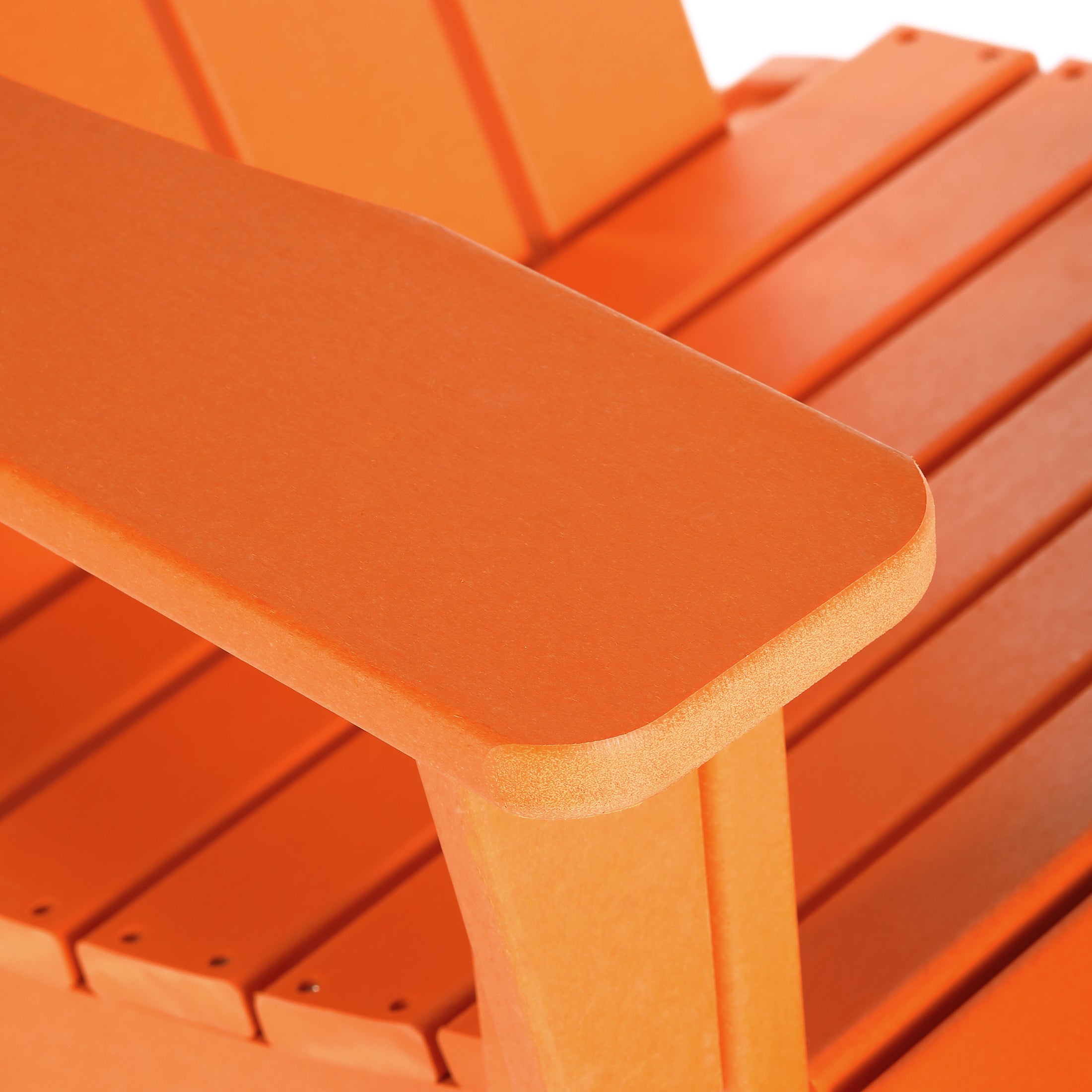 Malibu 3-Piece set Outdoor / Patio Poly Adirondack rocking chairs with a side table ( 2 seater )