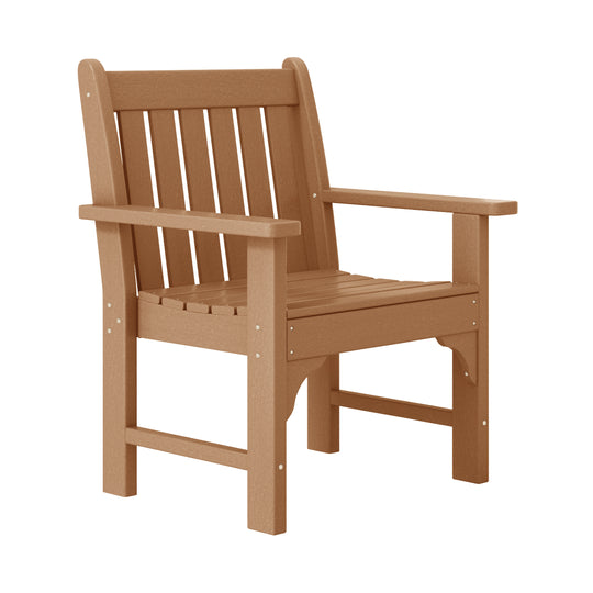 Malibu Outdoor Patio 3-Piece HDPE Adirondack Garden Chairs with Square Adirondack Side Table Set