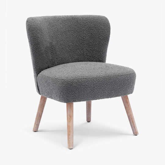 Genevieve 25" Wide Upholstered Boucle Accent Chair