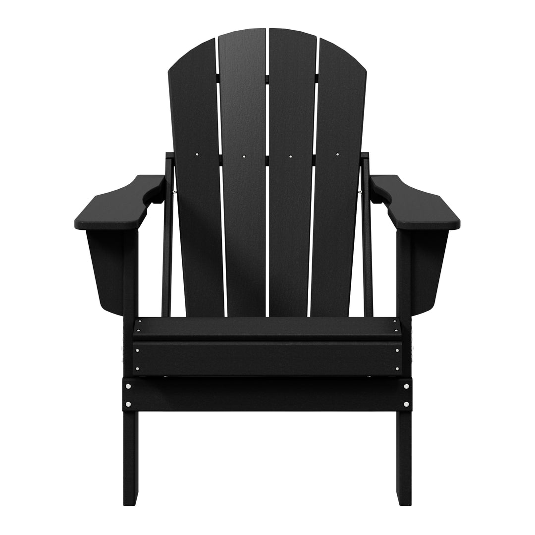 Malibu HDPE Outdoor Patio Folding Poly Adirondack Chair