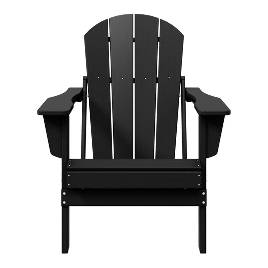 Malibu HDPE Outdoor Patio Folding Poly Adirondack Chair