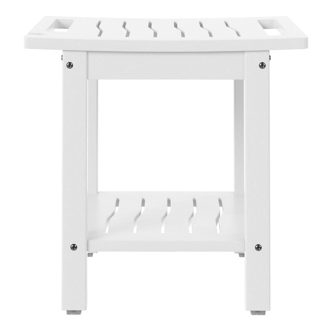 Sage HDPE Poly Plastic Waterproof Bathroom Shower Bench