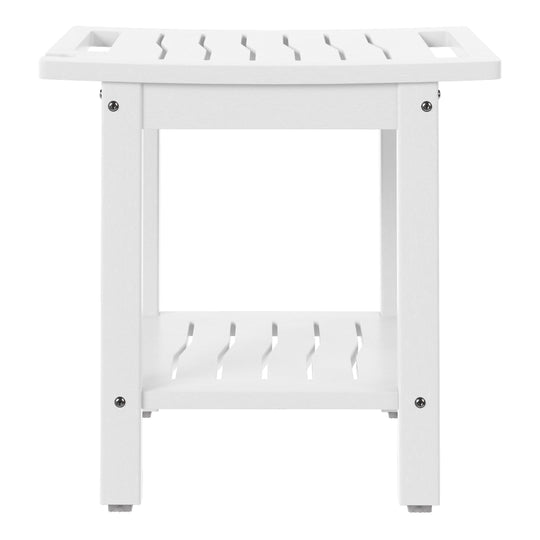 Sage HDPE Poly Plastic Waterproof Bathroom Shower Bench