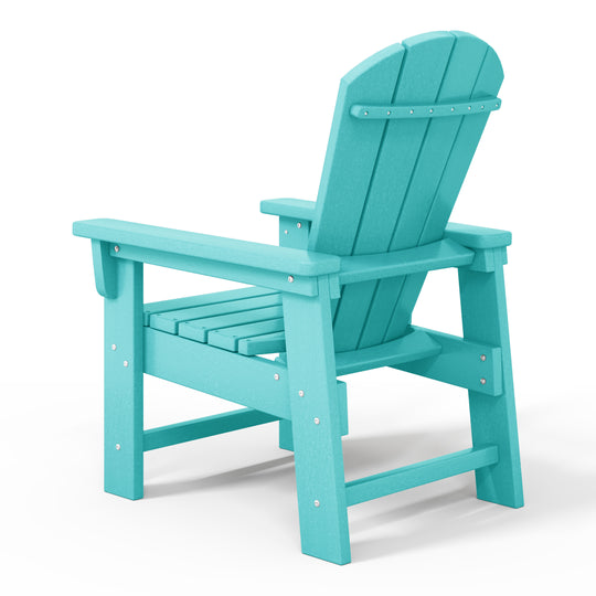 Malibu Kids Outdoor HDPE Adirondack Plastic Patio Chair
