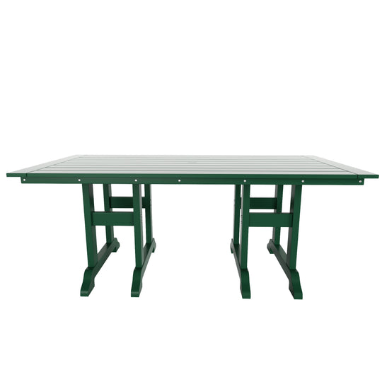 Ashore 6 Piece Outdoor Patio Dining Table and Armchair Dining Bench Set