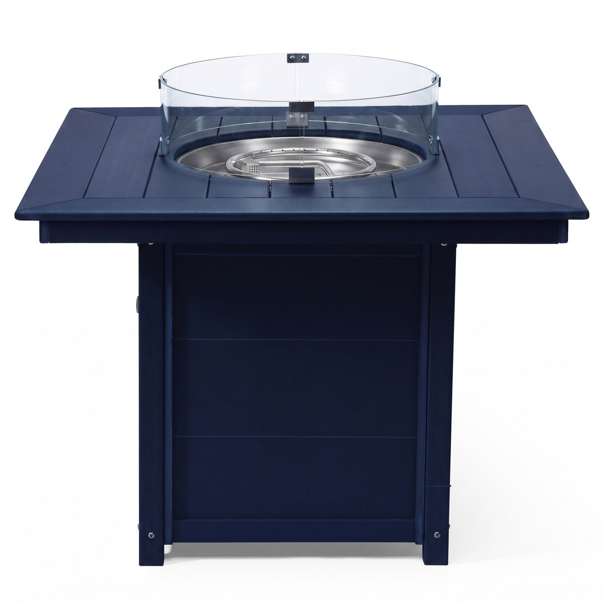 Helios Modern Outdoor Patio Propane 42" Square Fire Pit Table