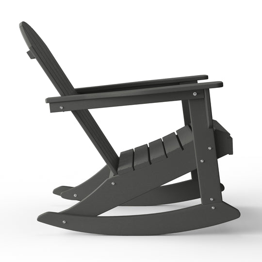 Malibu 2 piece set Outdoor / Patio Poly Adirondack rocking chairs ( 2 seater )