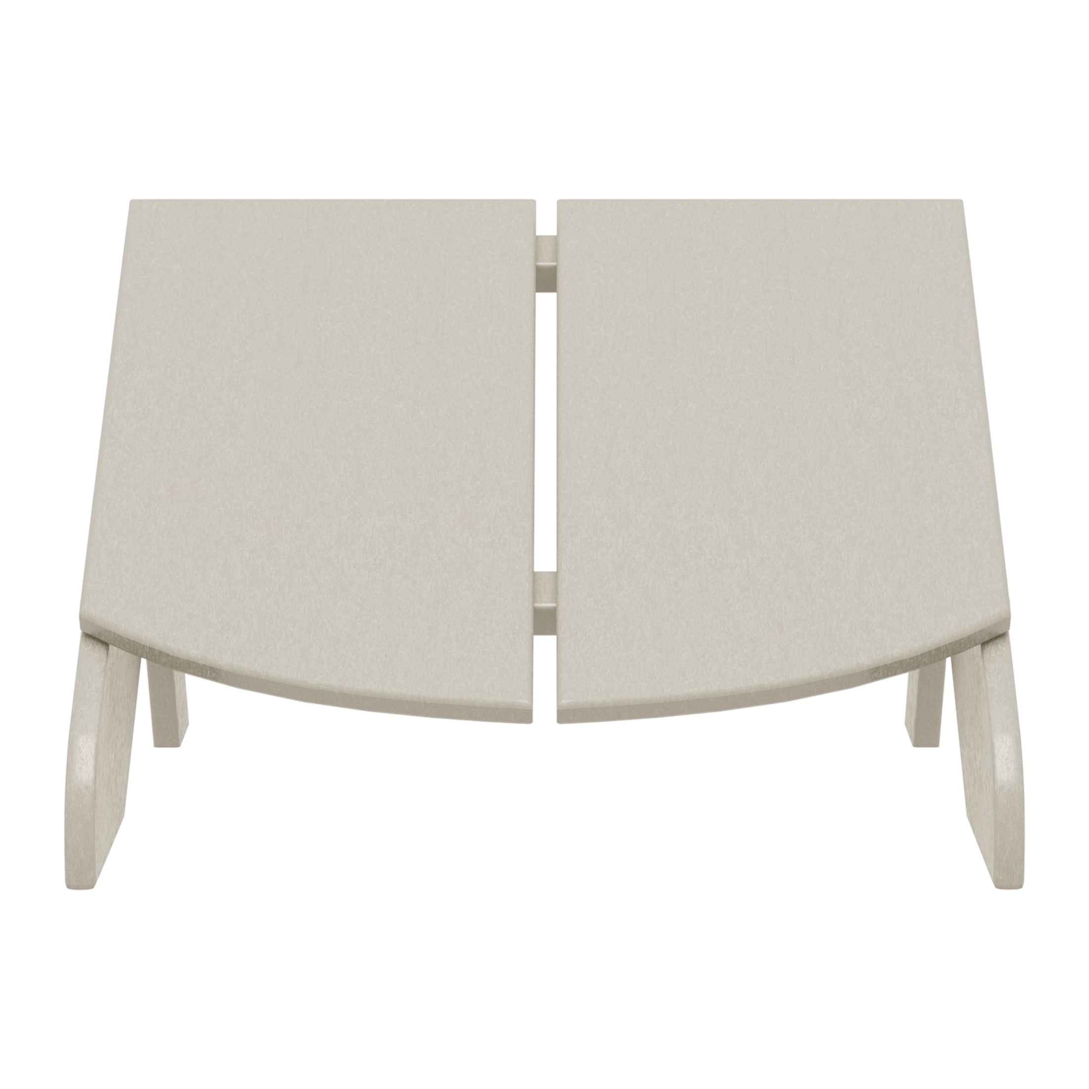Riviera Modern HDPE Plastic Folding Patio Adirondack Ottoman