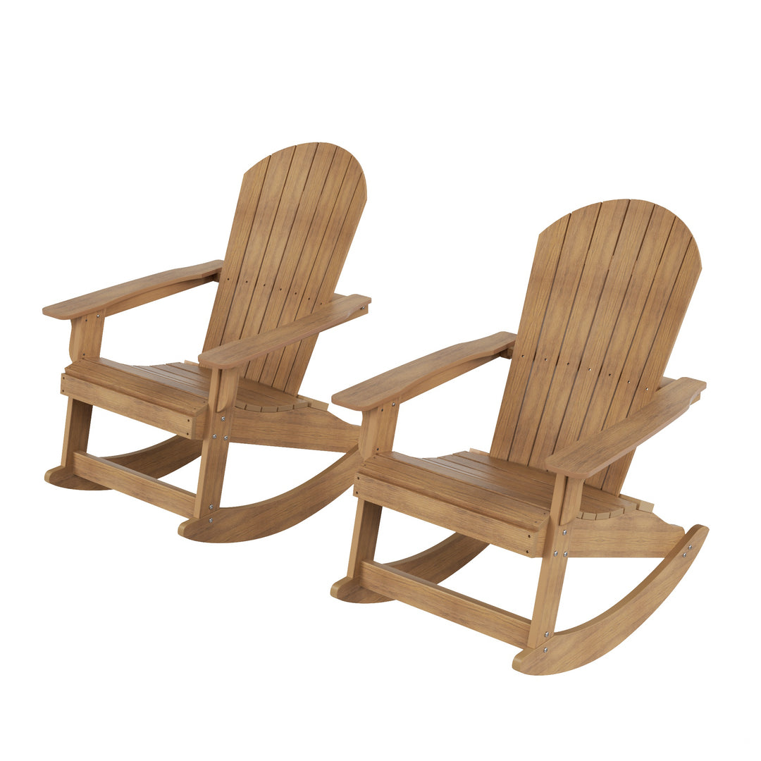 Tuscany HIPS Outdoor Adirondack Rocking Chair (Set of 2)