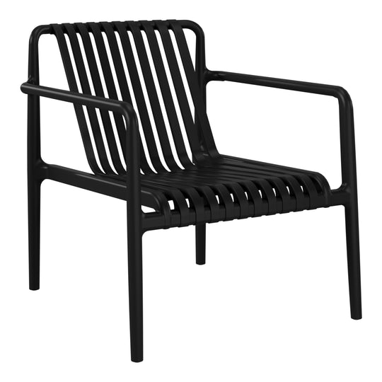 Playa Outdoor Modern Stackable Plastic Patio Club Armchairs (Set of 2)