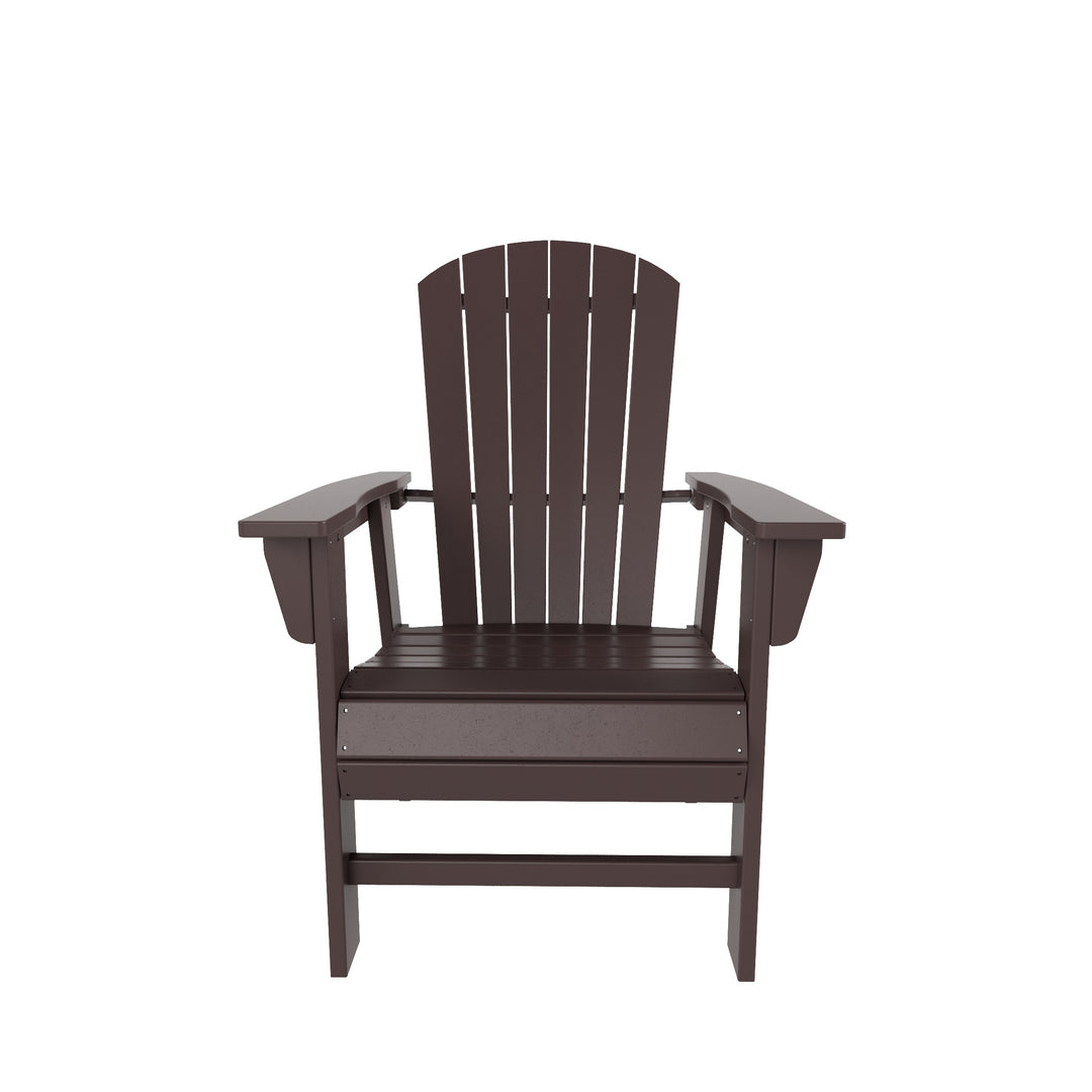 Dylan Outdoor Patio Shell-back Adirondack Dining Chair