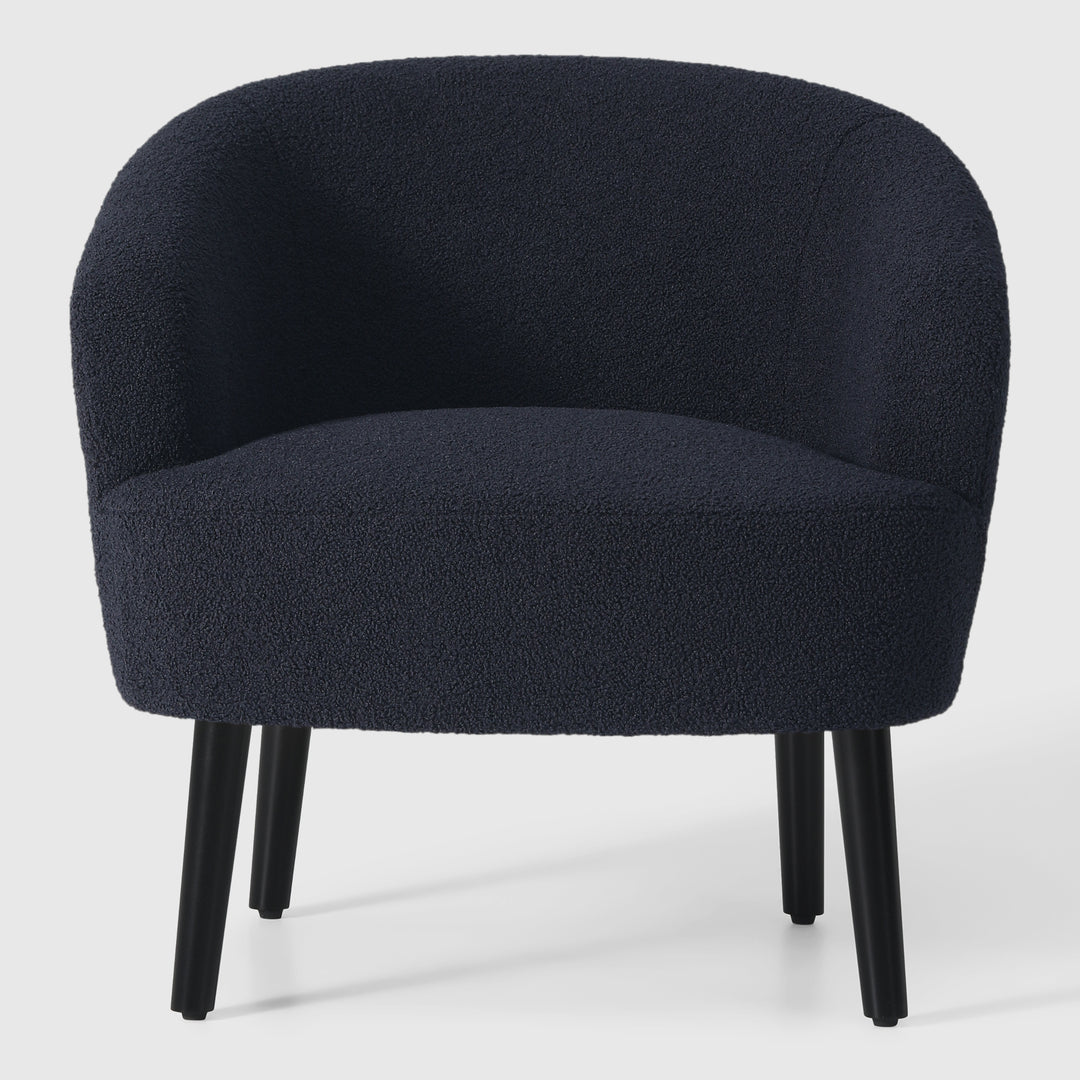 Alexandria 29" Wide Mid Century Modern Club Barrel Accent Armchair, Set of Two