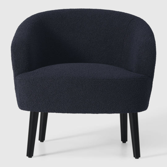 Alexandria 29" Wide Mid Century Modern Club Barrel Accent Armchair, Set of Two