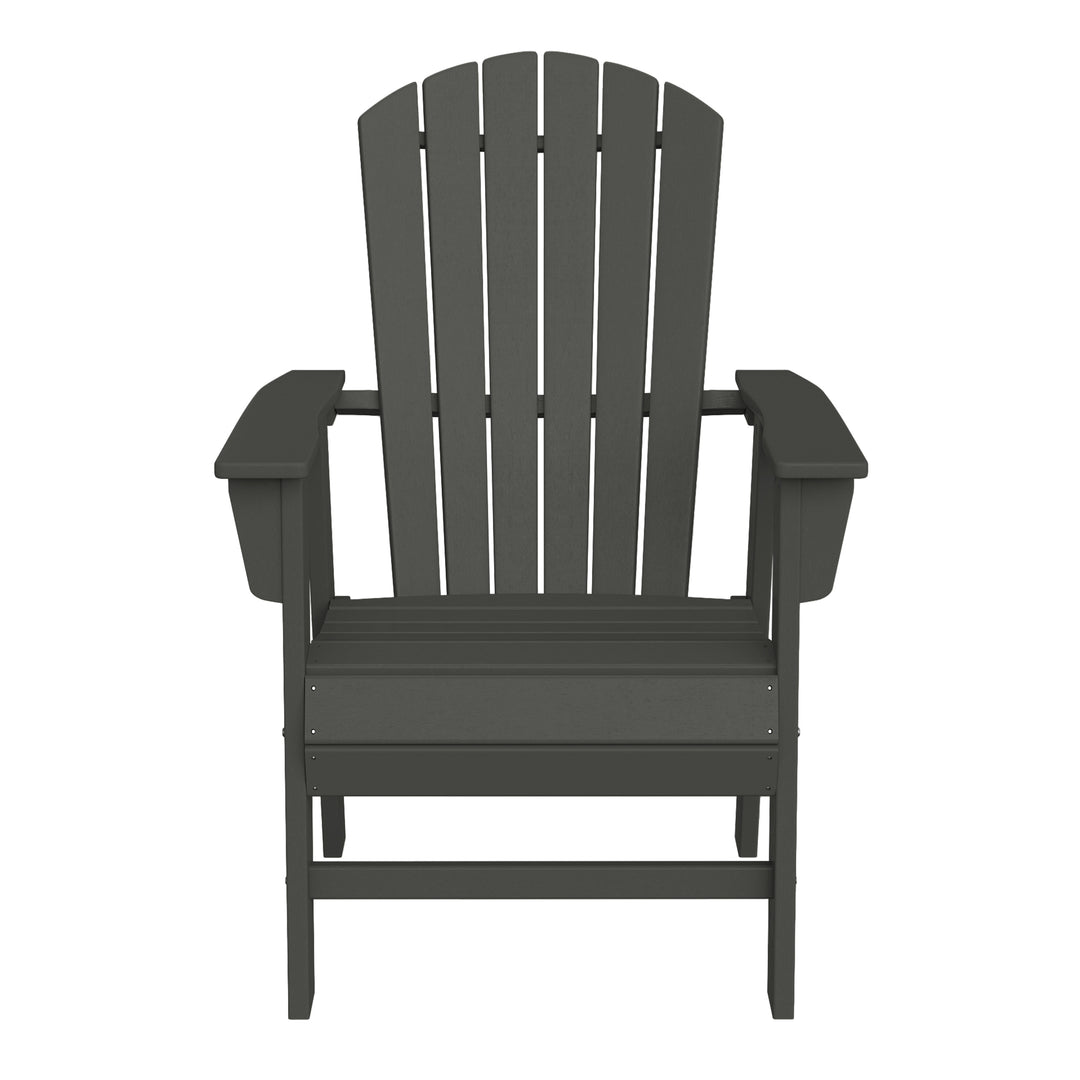 Dylan Outdoor Modern HDPE Adirondack Patio Dining Chairs (Set of 2)