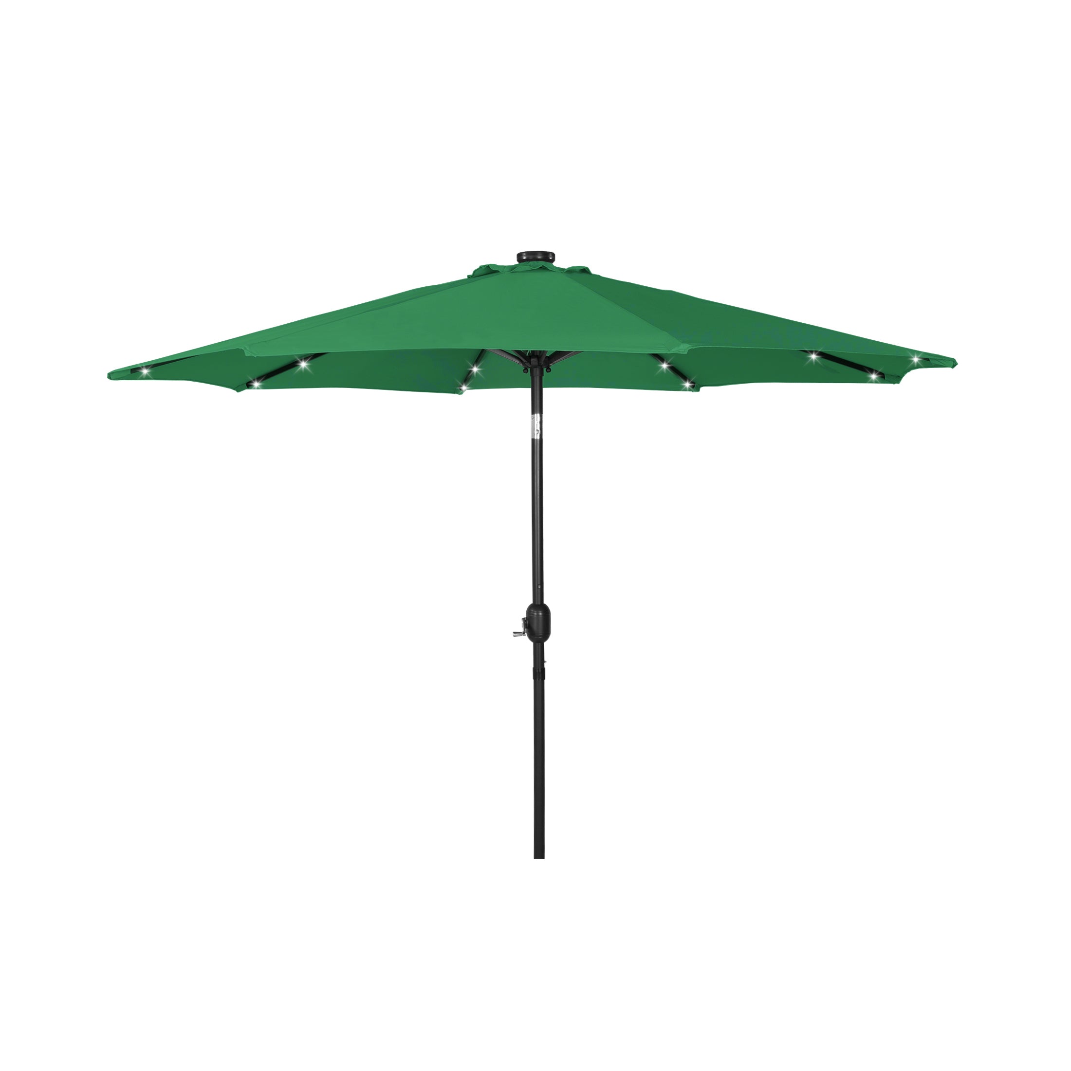 Cyrus 9 ft. Patio Solar Power LED lights Market Umbrella