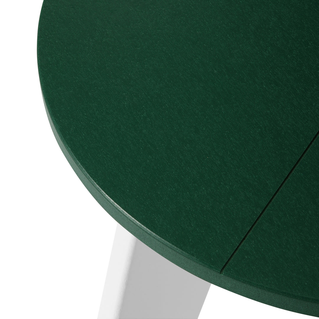 Pacifica HDPE Plastic Outdoor Round Adirondack Patio Side Table