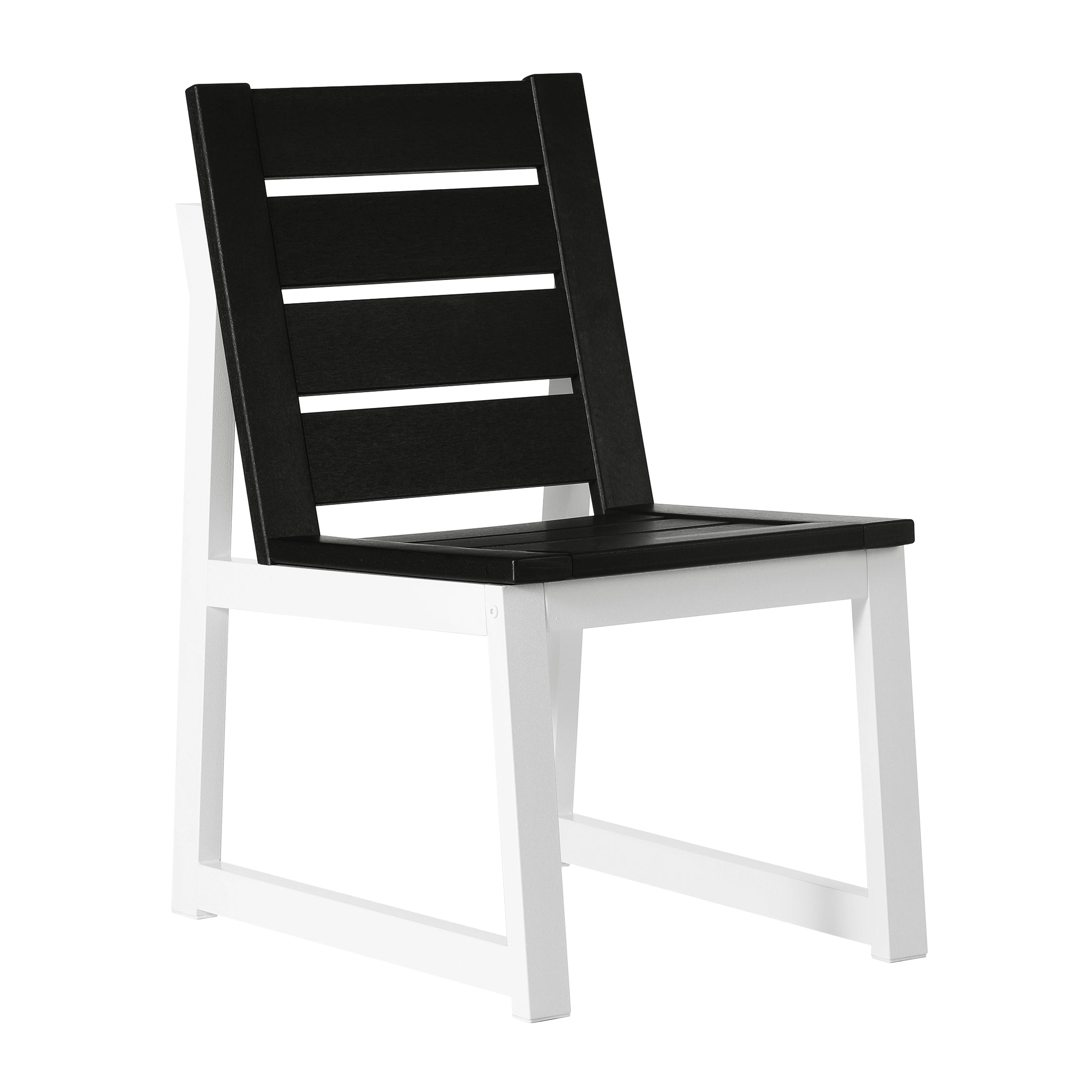 Cape May 7-Piece HDPE Outdoor Furniture Patio Dining Table With Umbrella Hole and Chairs Set For 6
