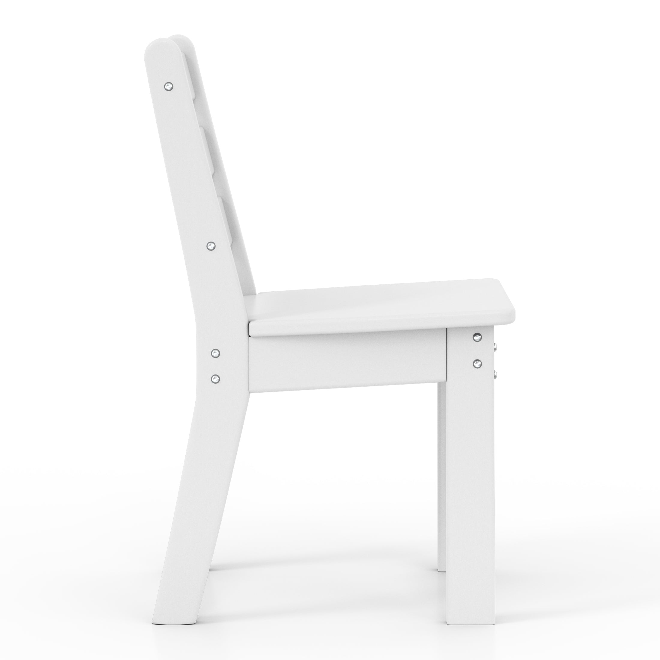 Treehouse Outdoor HDPE Kids Plastic Toddler Dining Chair (Set of Two)