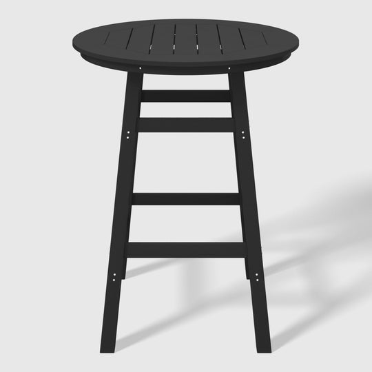 Malibu Outdoor 35" HDPE Round Patio Bar Height Table