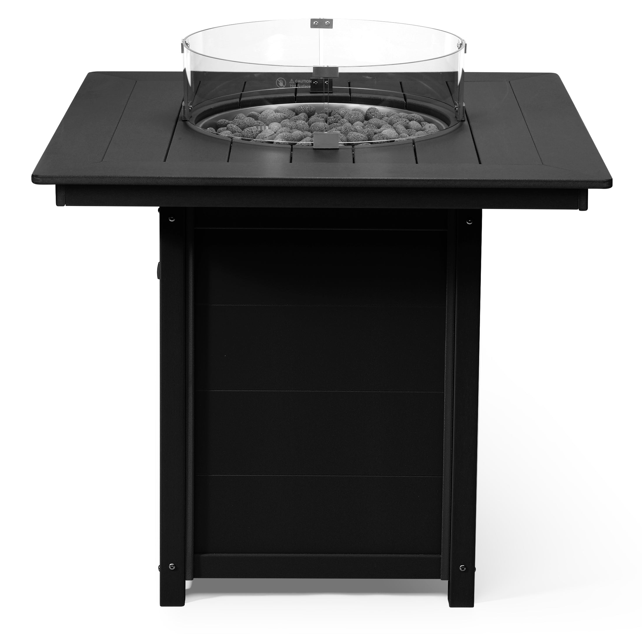 Helios 42" Modern Outdoor Patio Gas Propane Square Fire Pit Table