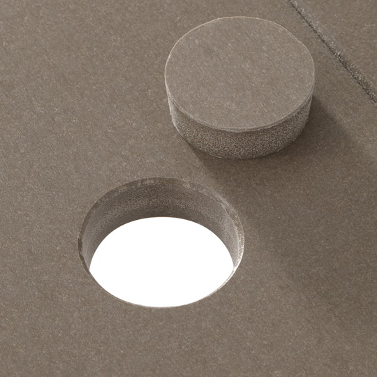 Cape May 9-Piece HDPE Outdoor Furniture Patio Dining Table With Umbrella Hole and Chairs Set For 8