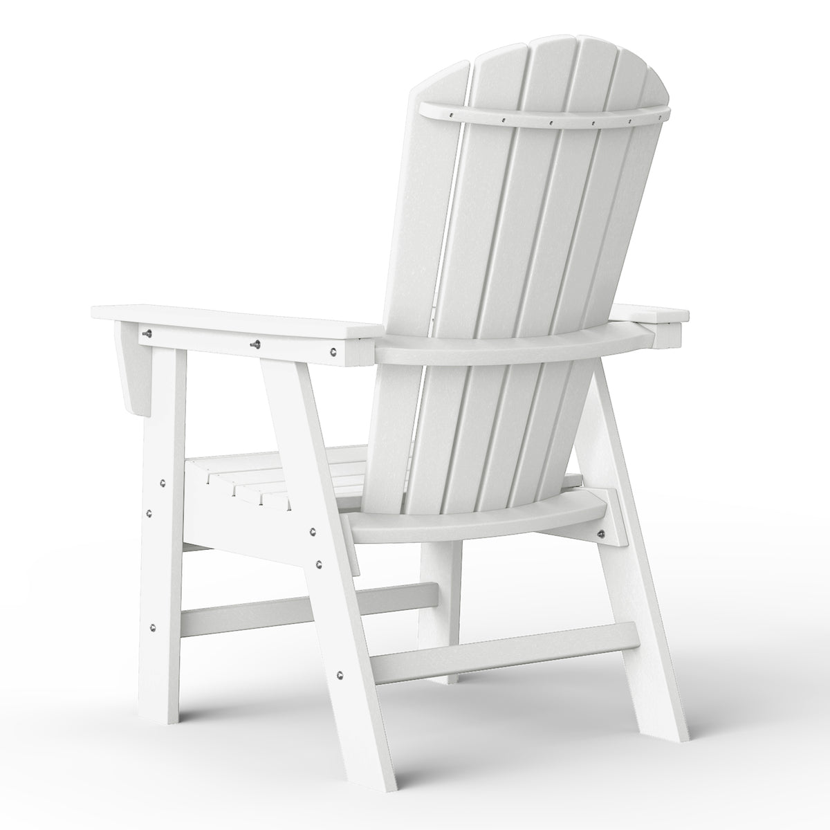 Dylan Outdoor Patio Shell-back Adirondack Dining Chair Weather Resistant