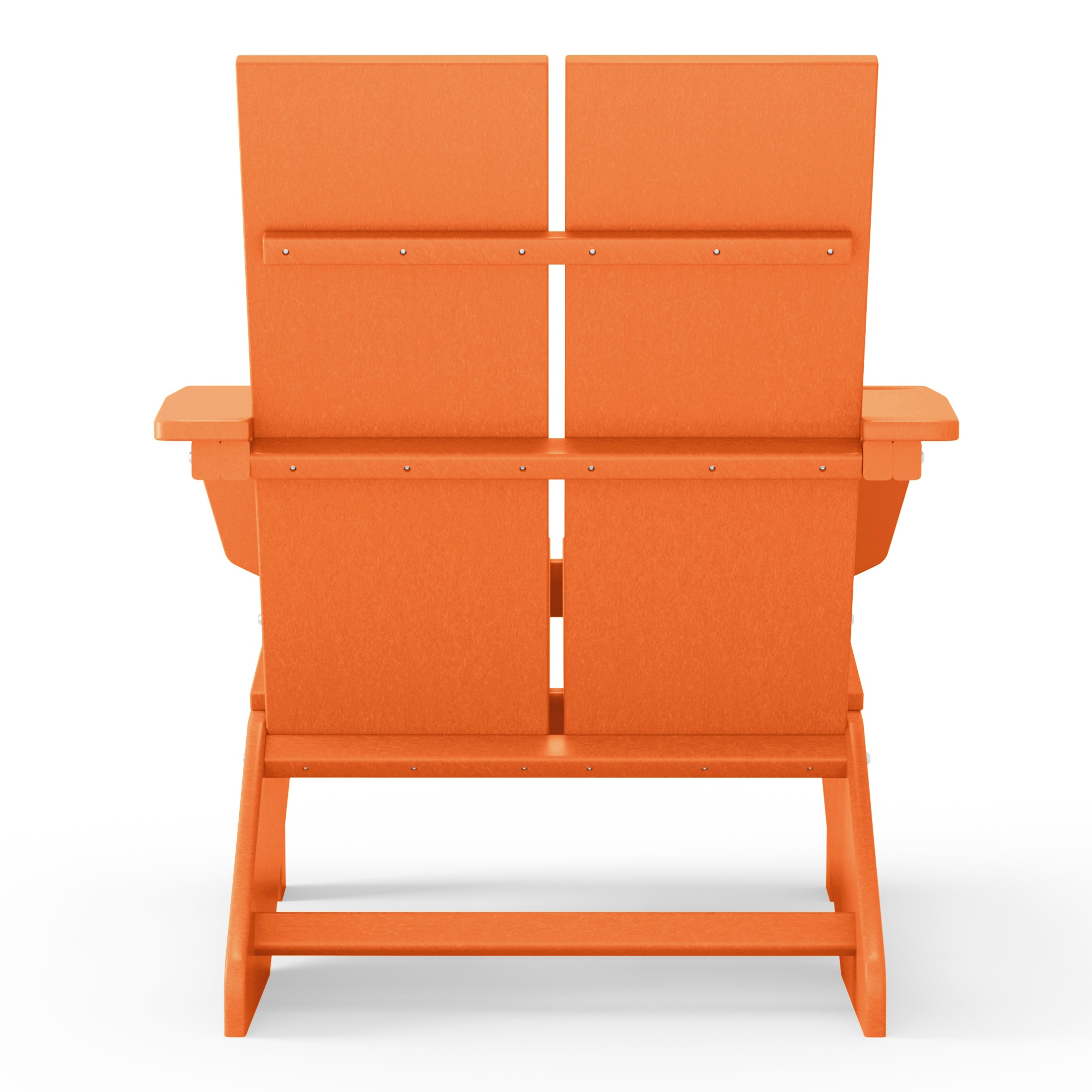 Riviera Outdoor HDPE Modern Adirondack Chair with Cup Holder