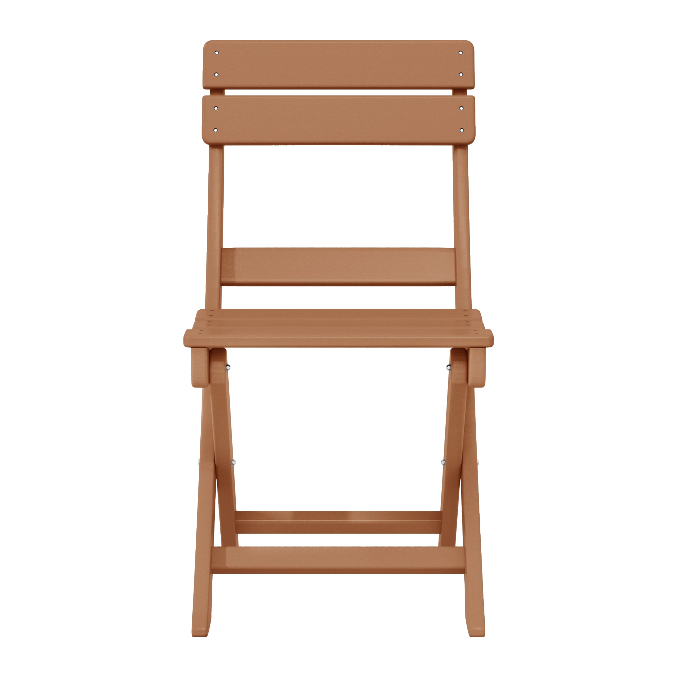 Malibu 3-Piece Outdoor HDPE Folding Patio Bistro Table and Chairs