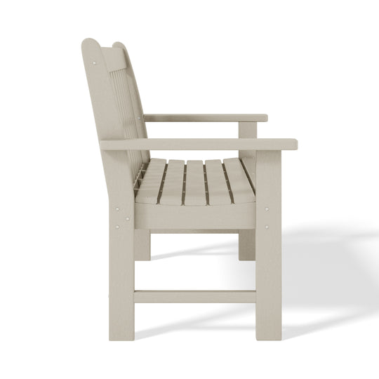 Malibu Outdoor 2-Person All-Weather HDPE Front Porch Garden Bench