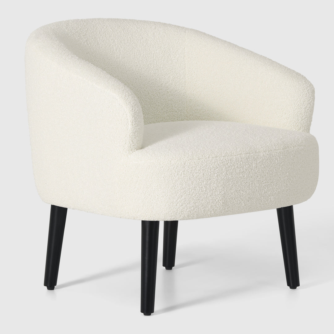 Alexandria 29" Wide Mid Century Modern Club Barrel Accent Armchair, Set of Two