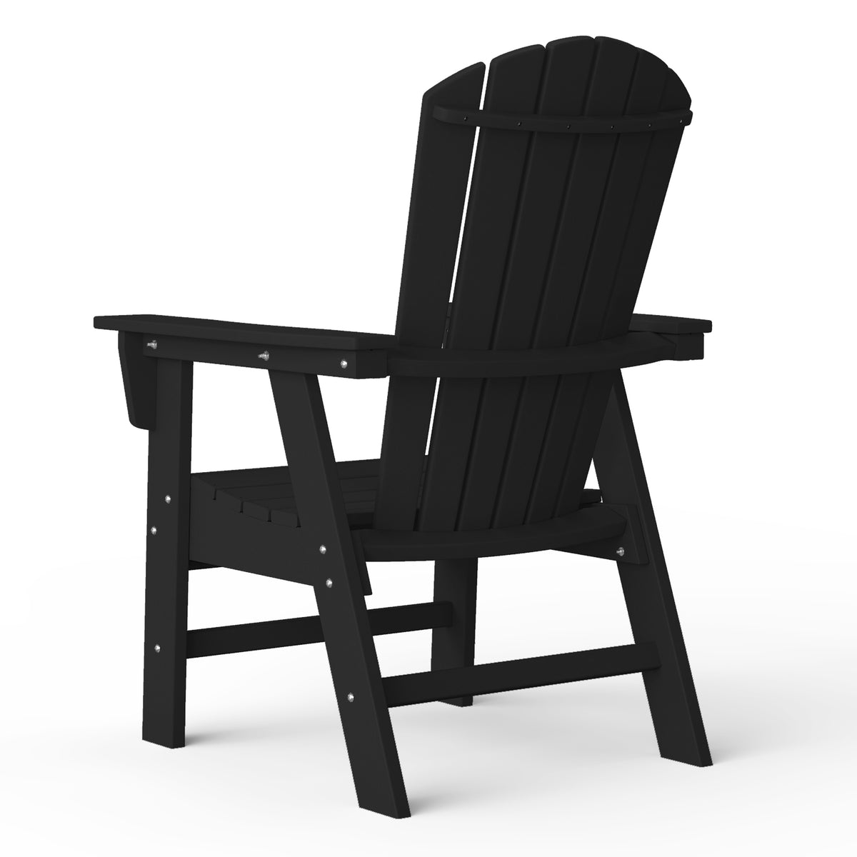 Dylan Outdoor Patio Shell-back Adirondack Dining Chair Weather Resistant