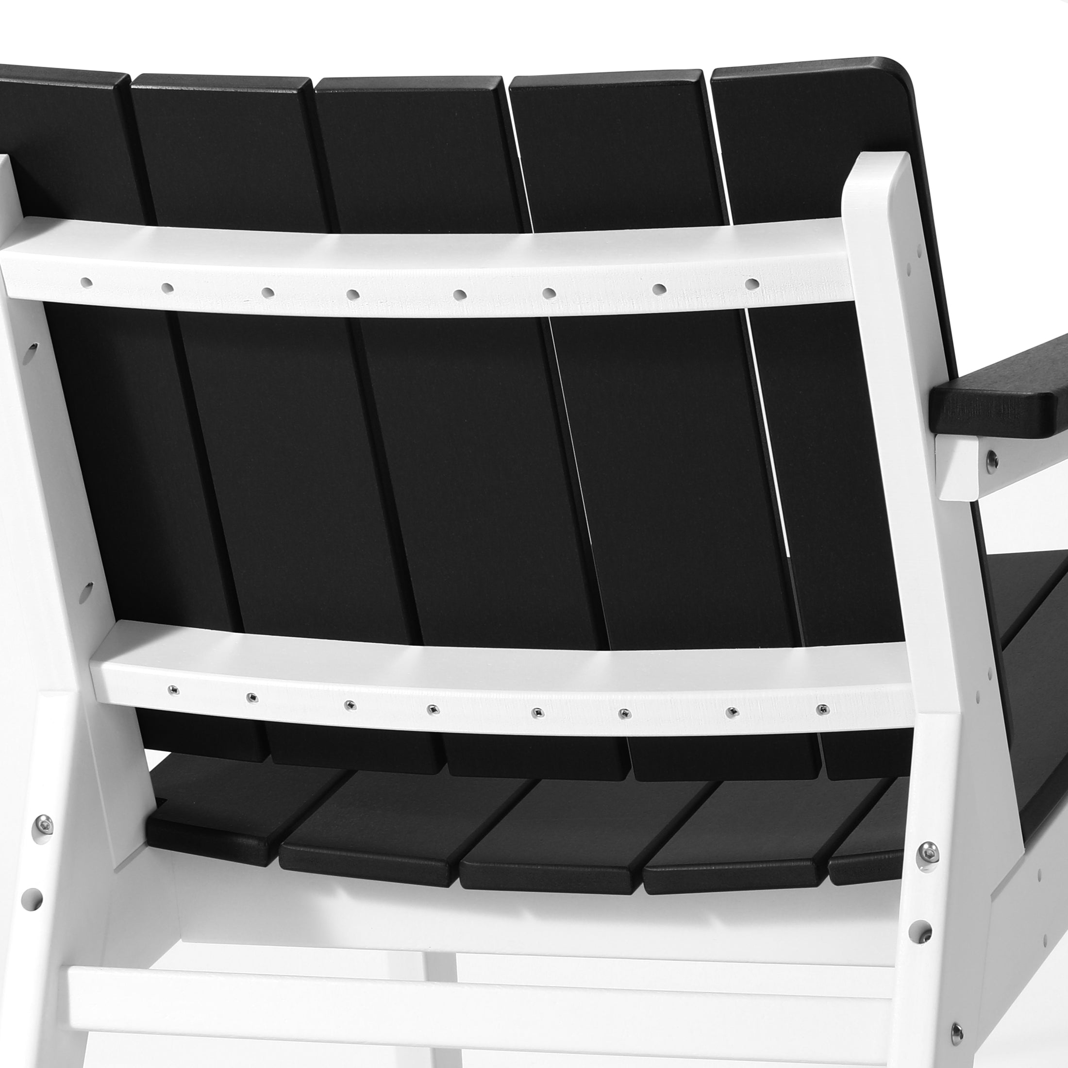 Pacifica 3-Piece Outdoor HDPE Conversation Set with Deep Seating Chairs and Round Side Table