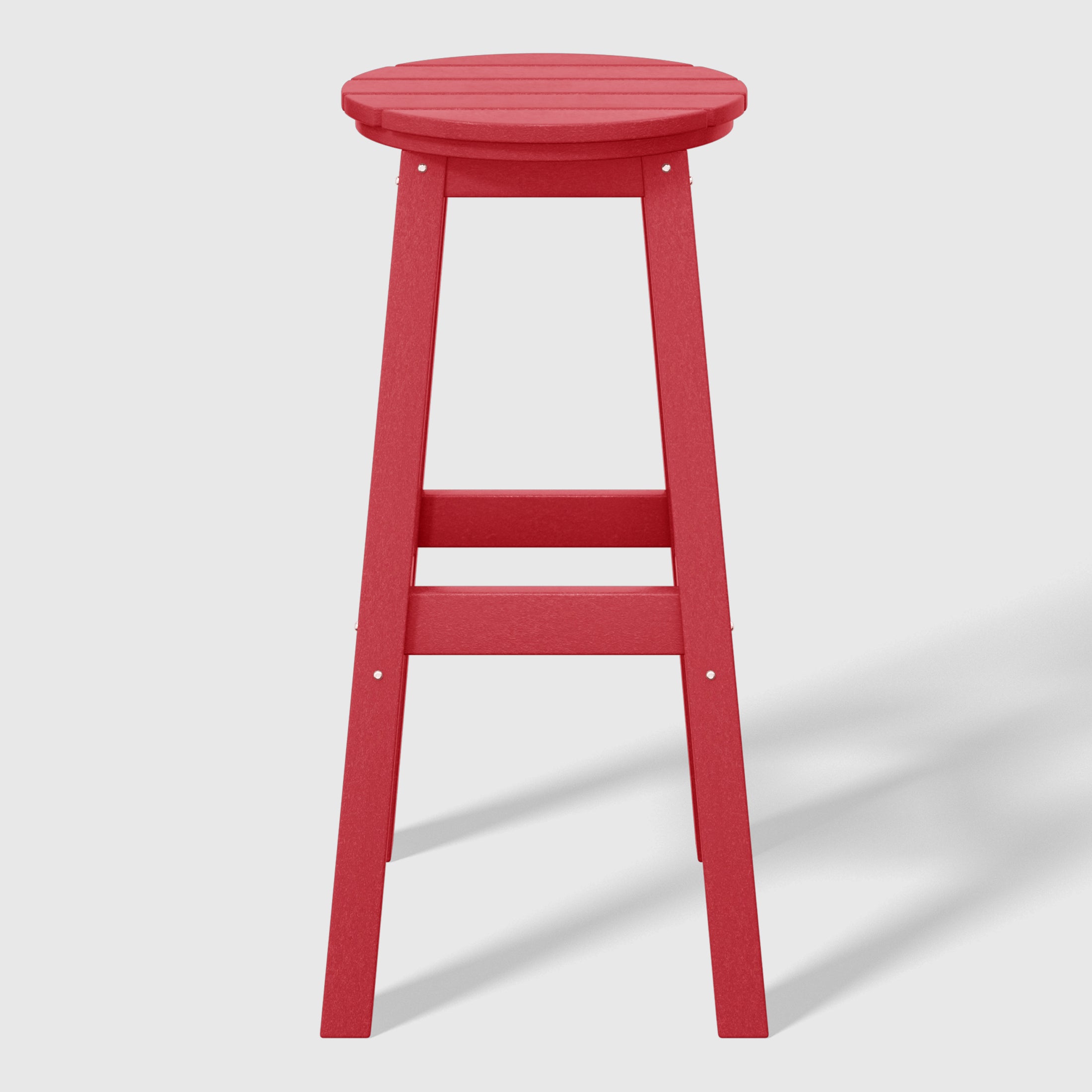 Malibu 29" HDPE Outdoor Patio Round Bar Stool Set of 3