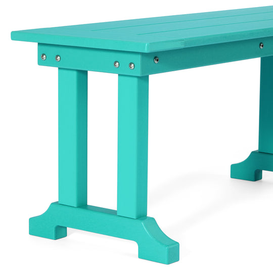 Malibu 65" Outdoor Patio Trestle Dining Bench