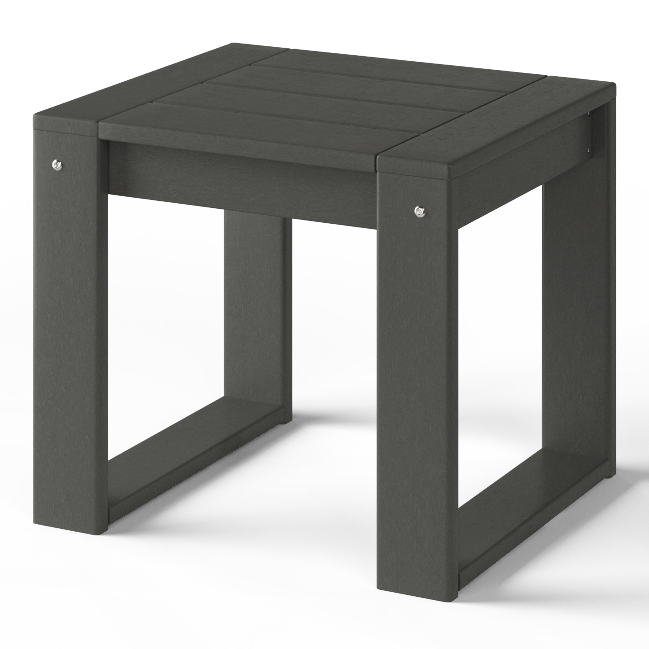 Montara Modern Outdoor HDPE Rectangle Patio Side Table