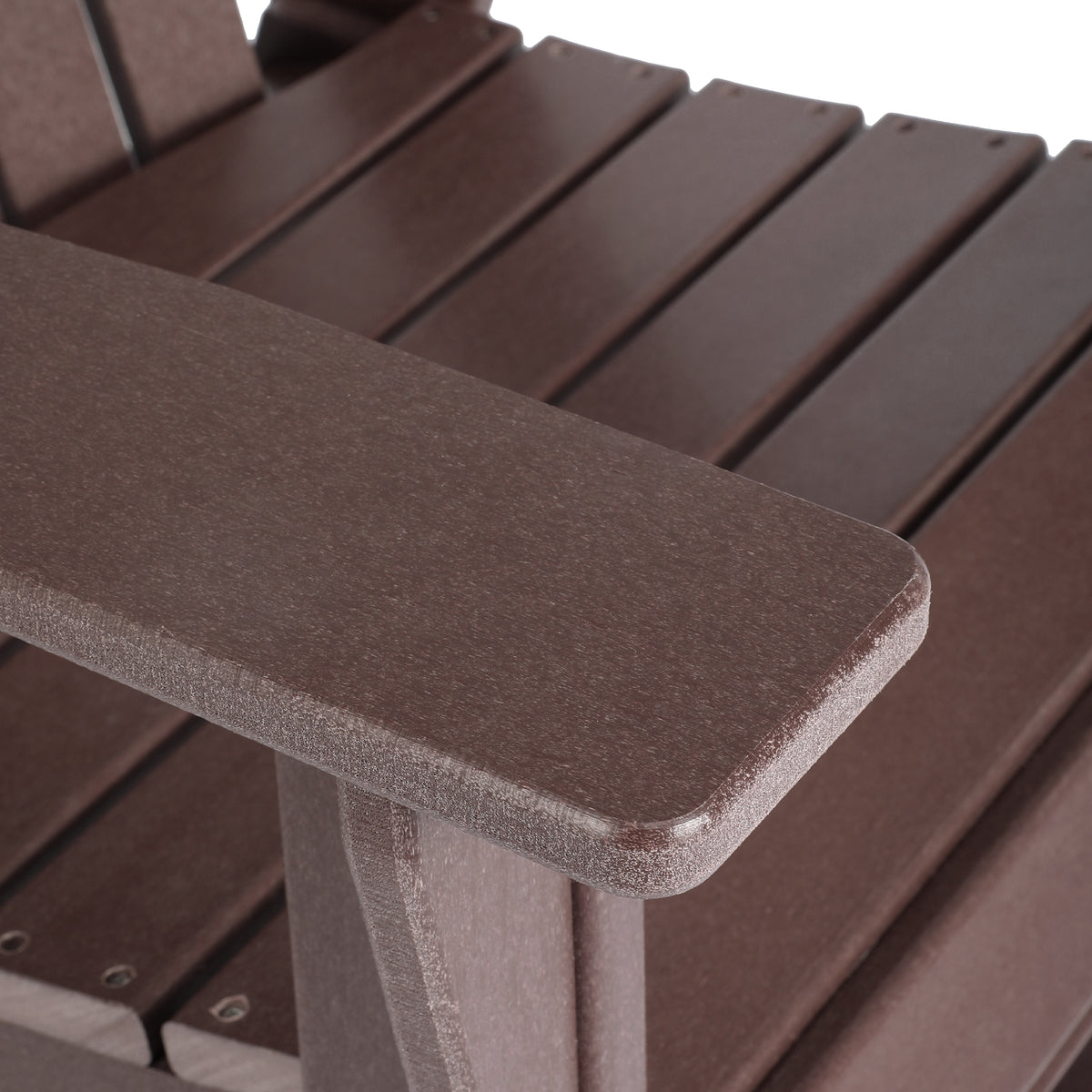 Dylan Outdoor Patio Shell-back Adirondack Dining Chair Weather Resistant