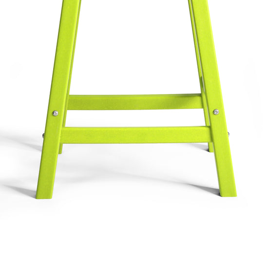 Malibu 24" HDPE Outdoor Patio Counter Height Bar Stools (Set of 2)