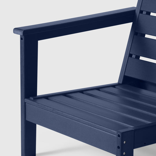 Avalon Outdoor Patio HDPE Left Arm Facing Deep Seating Corner Chair