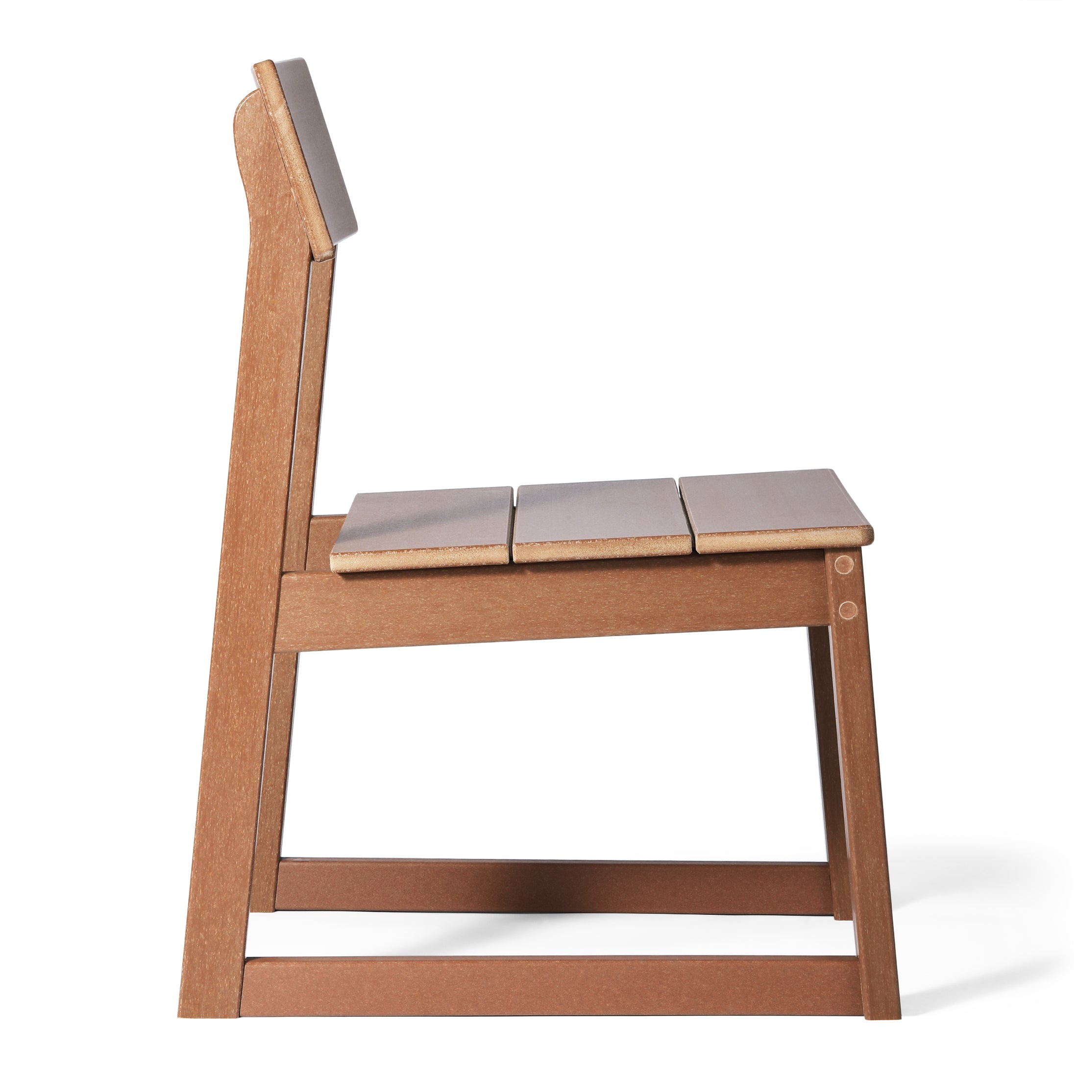Paloma Modern HDPE Outdoor Armless Patio Dining Chairs (Set of 2)