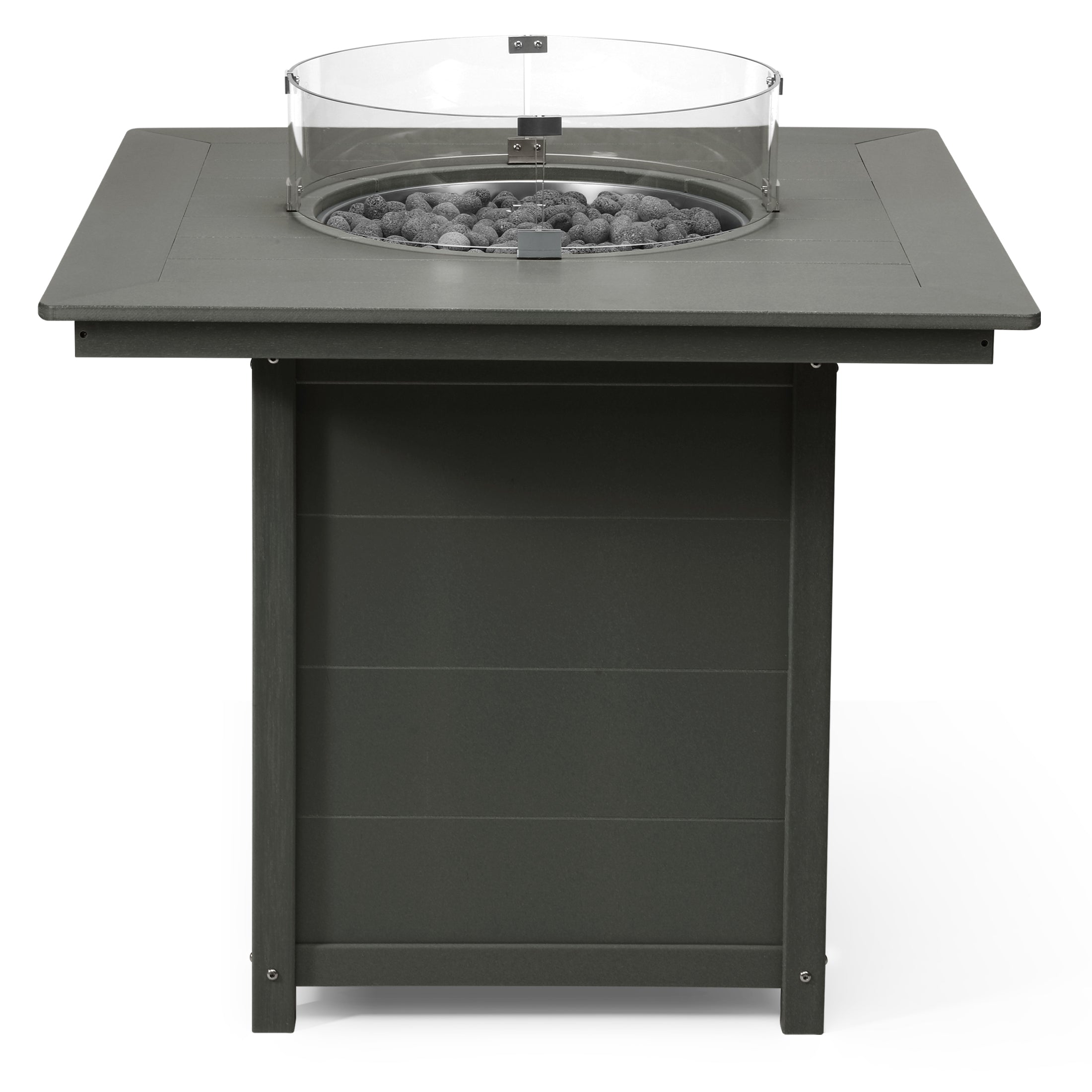 Helios 42" Modern Outdoor Patio Gas Propane Square Fire Pit Table