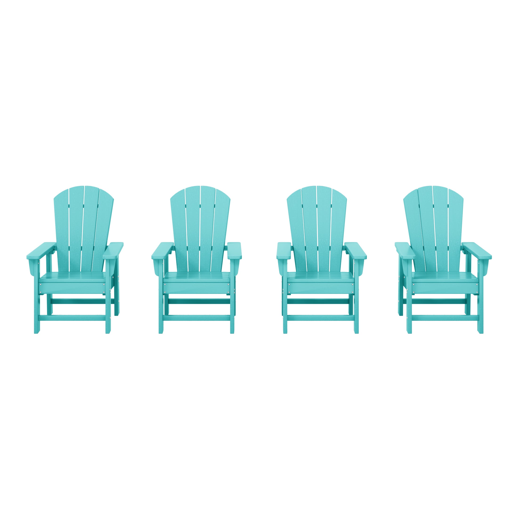 Malibu Kids Outdoor Adirondack Plastic Patio Chair (Set of 4)