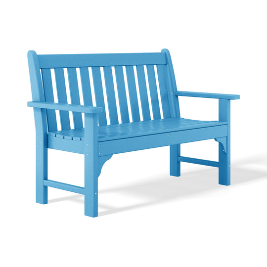 Malibu Outdoor 2-Person All-Weather HDPE Front Porch Garden Bench